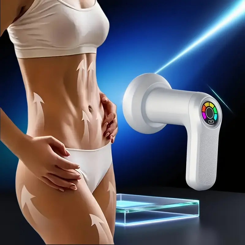 Portable Home Fat Pusher Multifunctional Powerful Vibration Body Massager Handheld Body Beauty Device with 5 Massage Heads